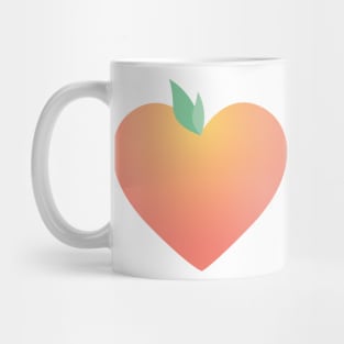 Peach Heart Mug